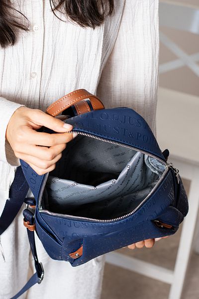 çantamgelsin Original Justpolo Women's 9 Compartment Navy Blue Backpack