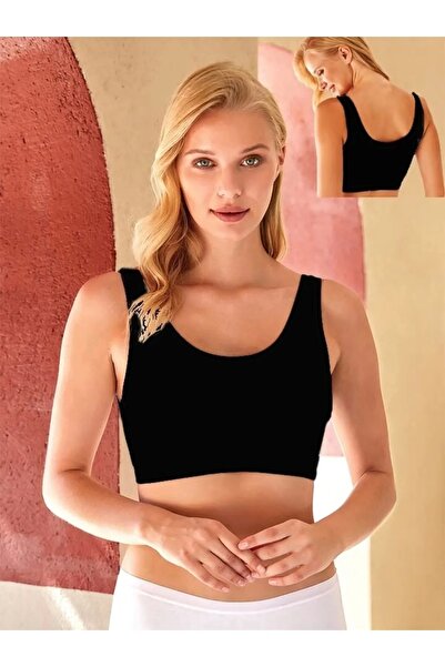 cottony.store Thick Straps Sports Bustier Daily Use Padded Gathering Anti-Sagging Bra