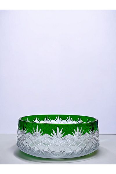 Kristal Market Handcrafted Cutting Crystal Bowl