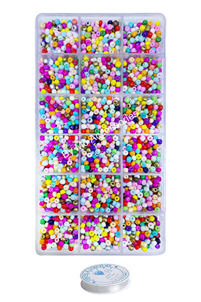 By MO Accessories Σετ κατασκευής κοσμημάτων με χάντρες με άμμο σε μίνι κουτί ...