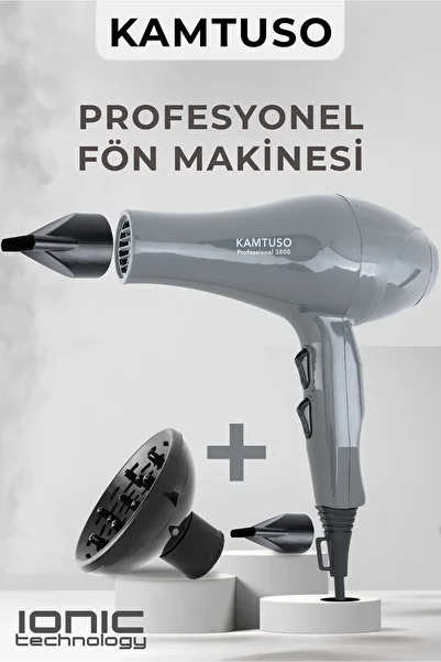 kamtuso Vigolu Ionic Professional Blow Dryer Hair Drying Gray Professional Hair Dryer 2500Watt