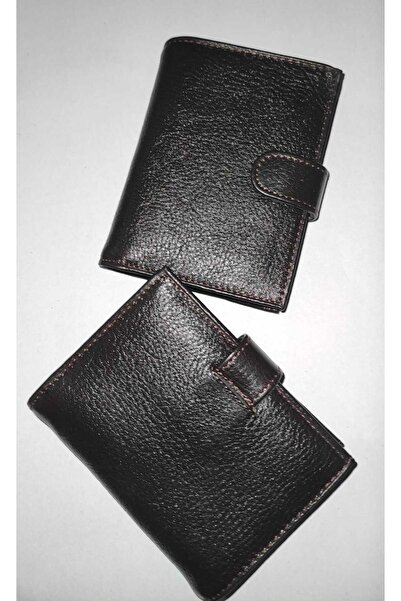 firdevsi hobi Πορτοφόλι με 20 θήκες για κάρτες με κάθετο κλείσιμο από γνήσιο δέρμα