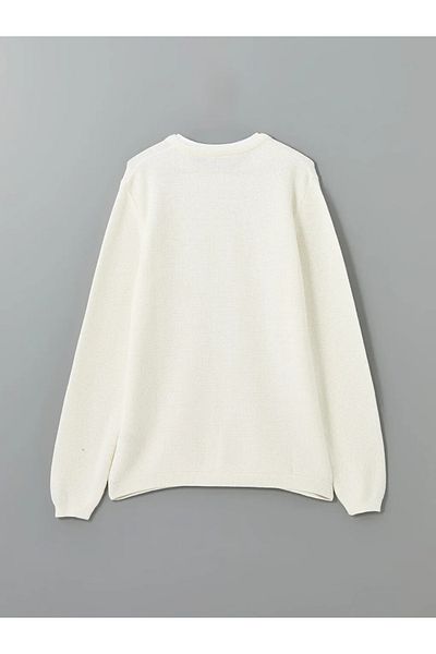 LC Waikiki Xside Ecru Crew Neck Long Sleeve Men's Knitwear Sweater