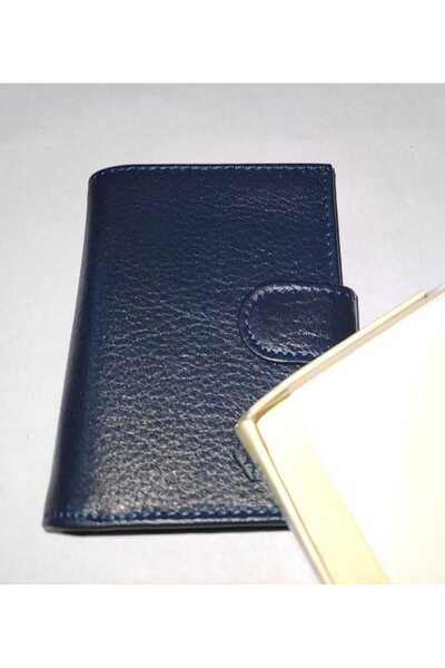 firdevsi hobi Справжня шкіра, вертикальна, з захисною клапаном, 20 прозорих карток, гаманець