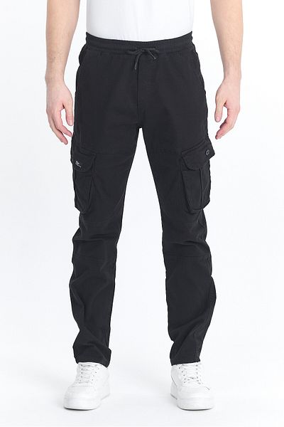 REMBY Men's Cargo Pocket Gabardine Pants