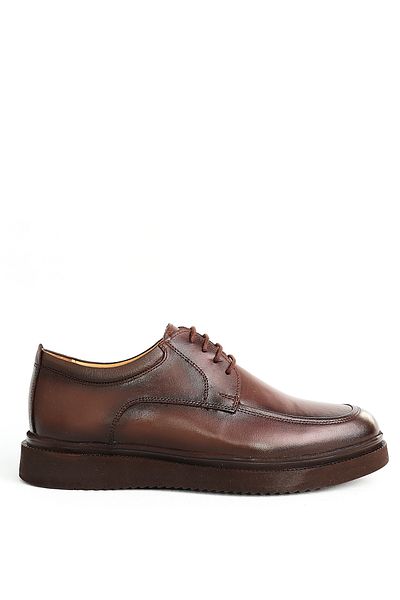 Greyybull Shoes Ανδρικά κλασικά παπούτσια από γνήσιο δέρμα καφέ
