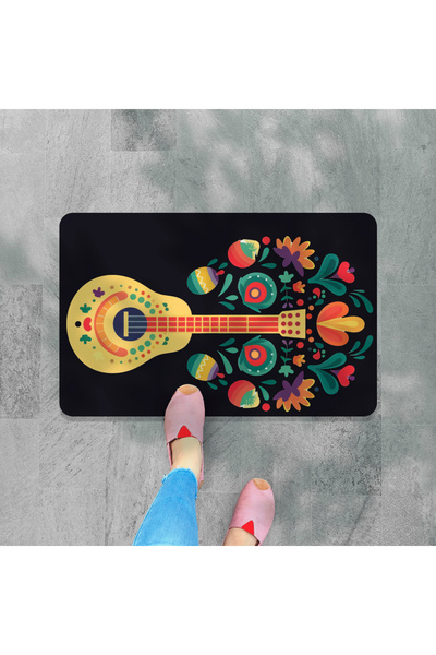 M&H Quality Digital Printed - Welcome Writing Pattern Decorative Mat, Washable Door and Indoor Mat
