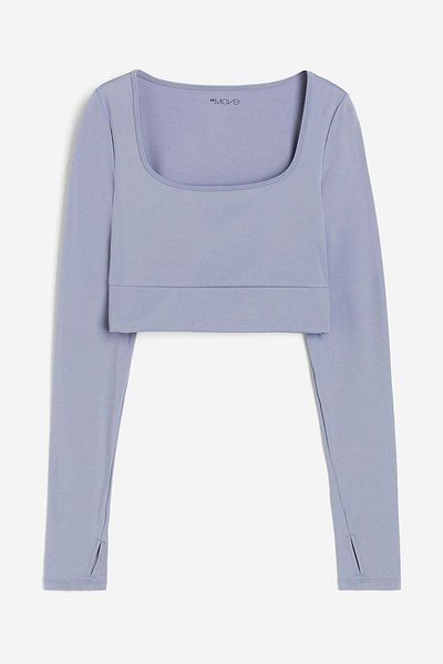 H&M SoftMove™ Cropped sports top