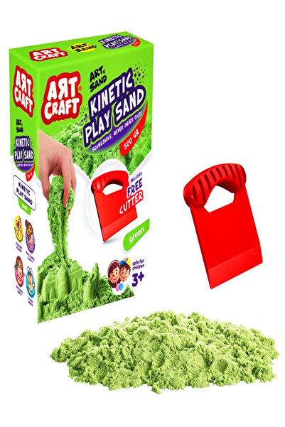 a v d a Green Kinetic Play Sand with Accessories 500 Gr