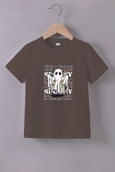 MYADA Детска тениска с щампа Spooky Casper 22670