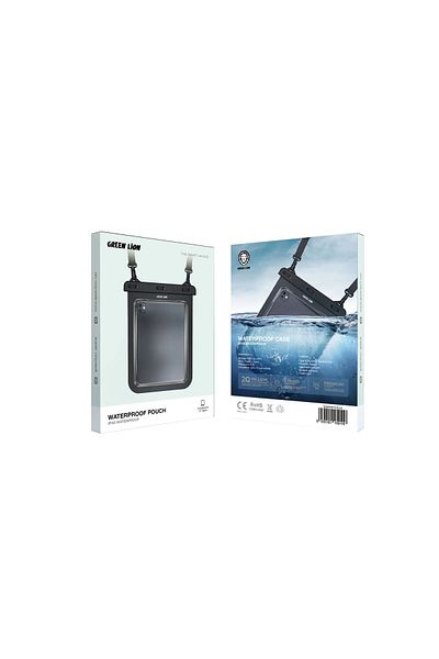 Green Lion Waterproof Pouch For 12Inch Tablets - Clear
