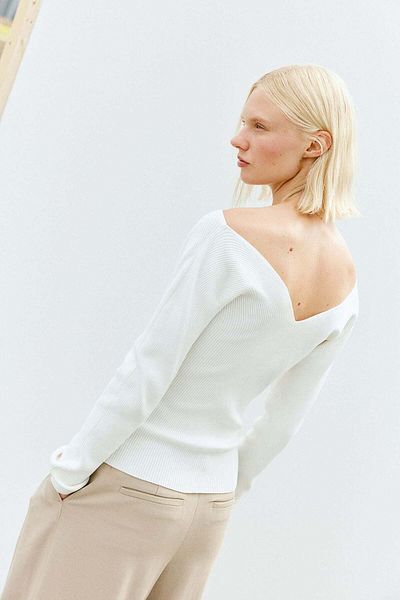 H&M Rib-knit V-neck top
