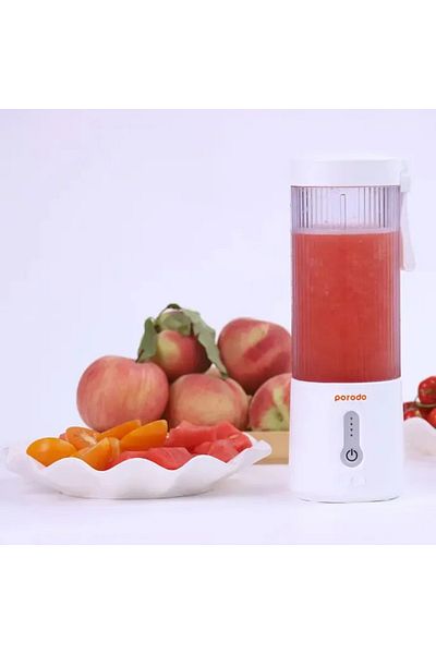 porodo Lifestyle Portable Blender With Extra Bottom Lid 450Ml - White