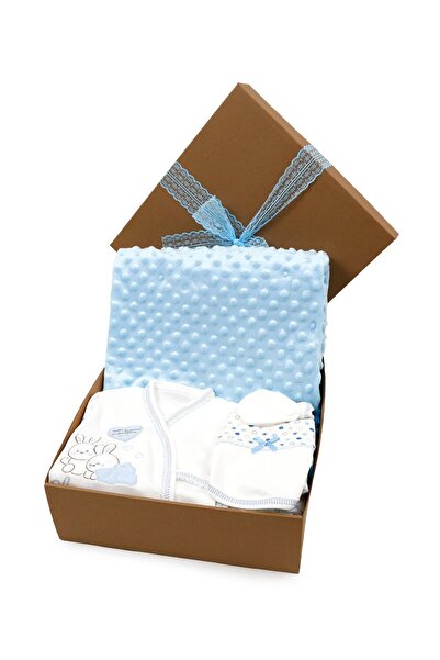 ESRARENGİZ HEDİYELER Nohut Battaniye Ve 5'li Hastane Çıkış Zıbın Setli Erkek ...