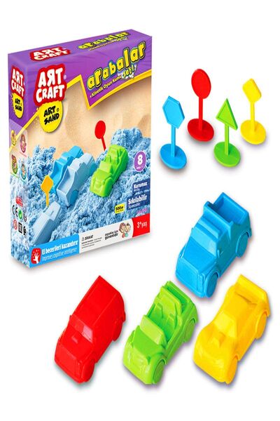 a v d a Arabalar Kinetik Kum Oyun Seti 500 gr -dede