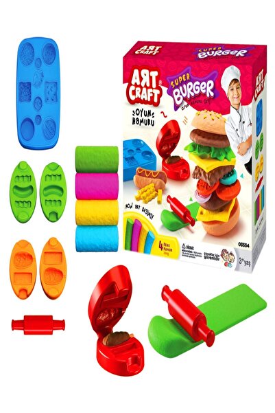 a v d a مجموعة صلصال وعجينة همبرغر 200 جرام