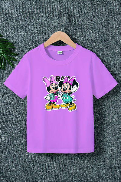 MYADA Παιδικό μπλουζάκι Premium Mickey Brothers με στάμπα 22540