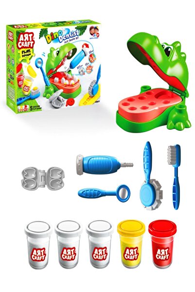 a v d a ديناصور طبيب الأسنان - مجموعة صلصال وطبيب الأسنان