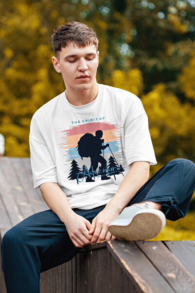 MYADA Μπλουζάκι με στάμπα Premium Mountain Travelers 12577