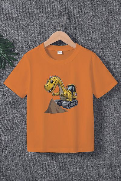 MYADA Tricou pentru copii premium cu imprimeu Dino Scoop 22580