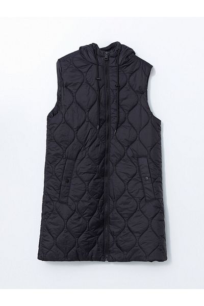 LC Waikiki Lcwaikiki Women's Inflatable Hooded Quilted Vest