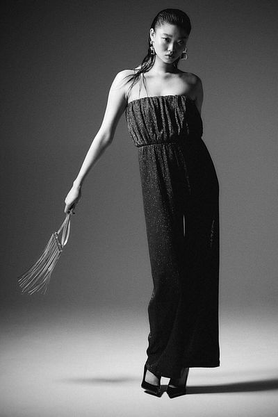 H&M Ribbed bandeau jumpsuit