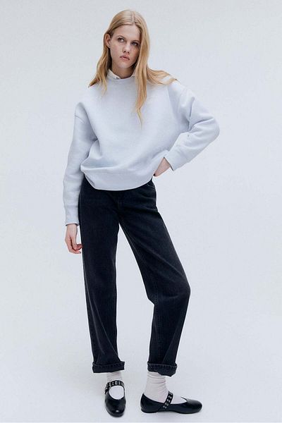 H&M Oversized motif-detail sweatshirt