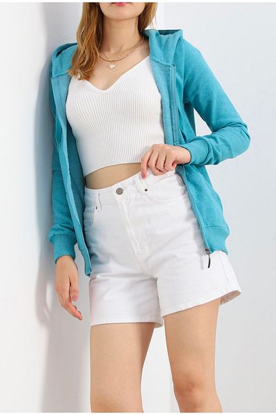 cacobutik Hooded Zipper Sweatshirt
