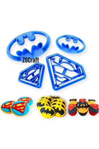 zscraft Batman And Superman Kurabiye Kalıbı
