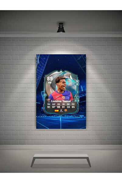Alptiva Lamine Yamal Poster - Futbol Poster - Futbol Kart Poster - Futbolcu P...
