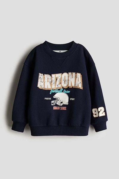 H&M Printed crew-neck sweatshirt