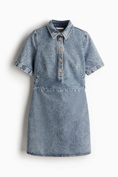 H&M Collared denim dress