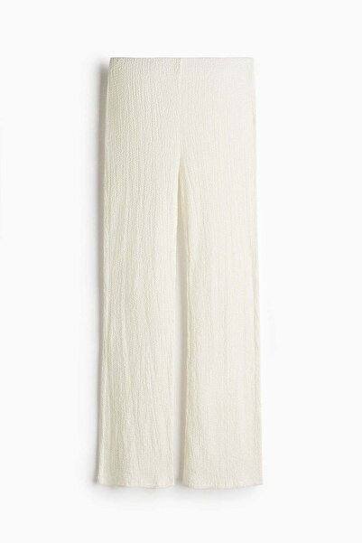 H&M Flared textured trousers