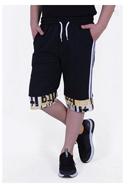 Markahit Šarene Garni Štampano kapri pantalone za dečake sa prugama sa strane