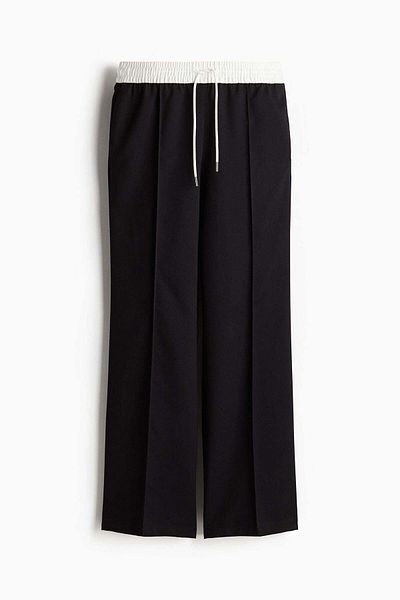 H&M Crease-leg drawstring trousers
