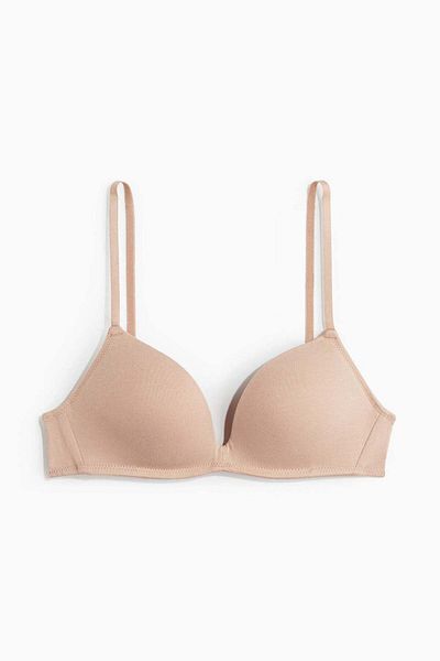 H&M Non-wired cotton push-up bra