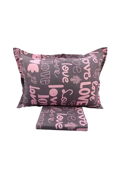 Hayal çeyiz Love Single Flat Sheet Set