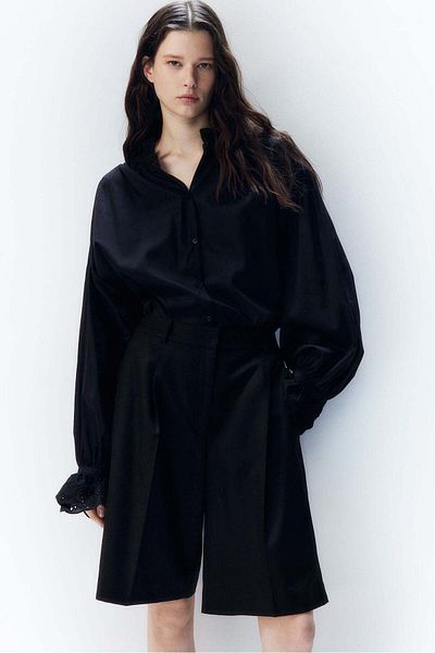 H&M Broderie anglaise-detail blouse