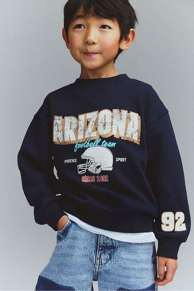 H&M Printed crew-neck sweatshirt