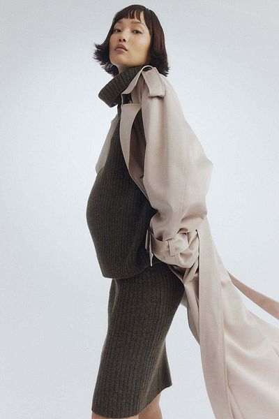 H&M MAMA Rib-knit skirt