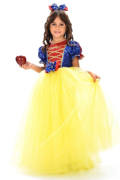 Mnk Rochie de petrecere tutu prințesă din bumbac albastru - 0268