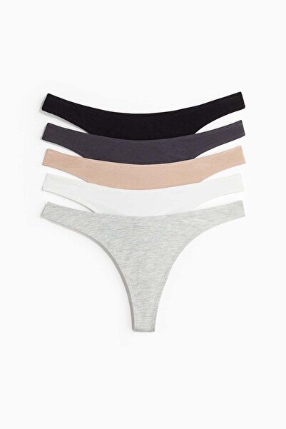 H&M 5-pack cotton thong briefs