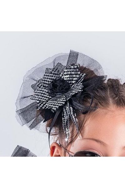 Mnk Baby&Kids Αξεσουάρ μανίκι και κλιπ μαλλιών Pompom M00666 ΜΑΥΡΟ - ΓΚΡΙ