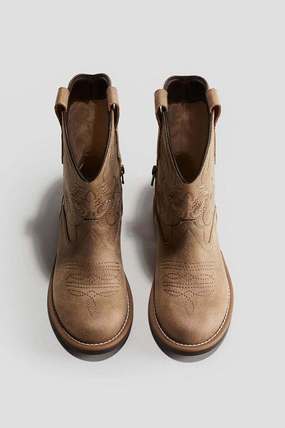H&M Napped cowboy boots