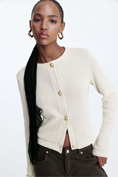 H&M Textured jersey cardigan