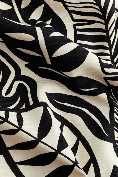 H&M Linen-blend bandeau dress