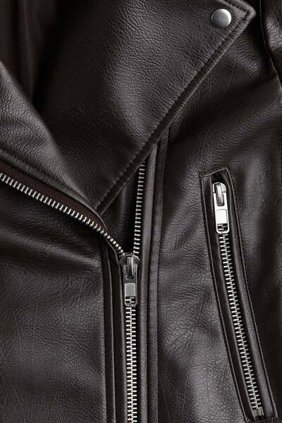 H&M Coated biker jacket