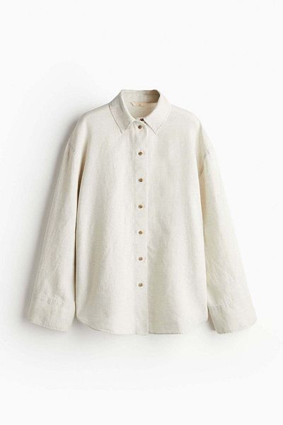 H&M Oversized linen shirt