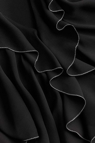 H&M Flounce-trimmed viscose dress