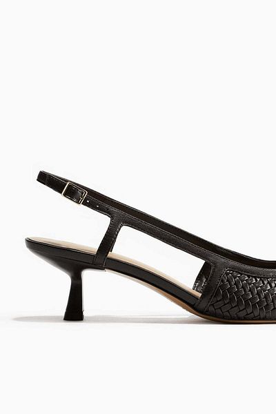 H&M Braided slingback court shoes